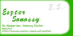 eszter somossy business card